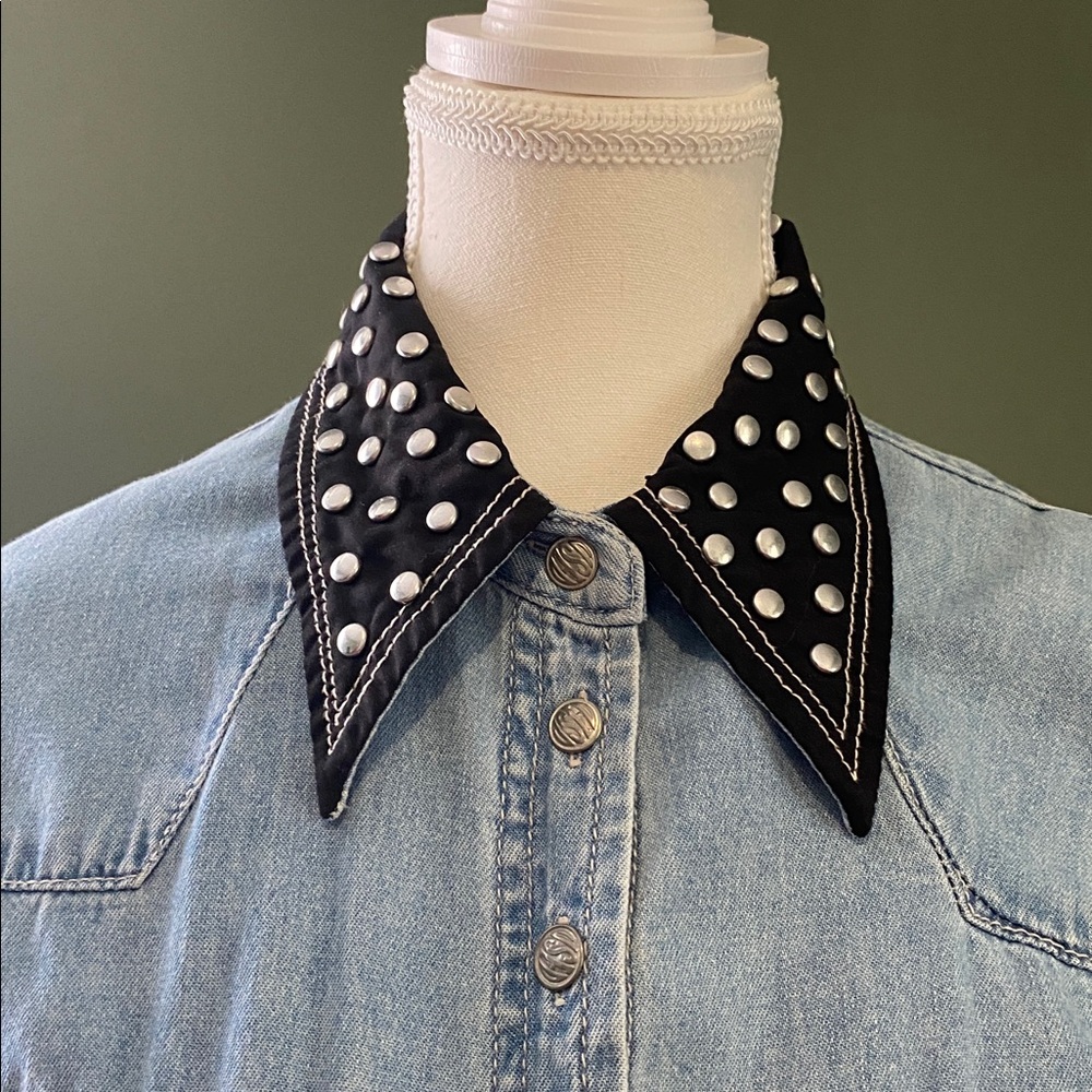 Vintage Used Brand denim western dress - Picture 3 of 9